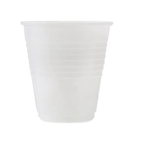 White Cups Plastic Water 6oz 